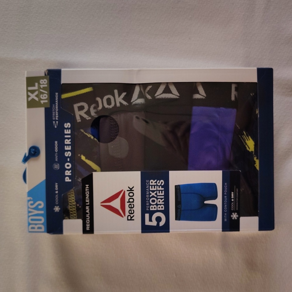 Reebok Boys Performance Boxer Briefs Regular Length  Size XL 16/18